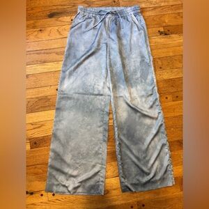 Ralph Lauren Black Label Print Charmeuse Wide-Leg Pant